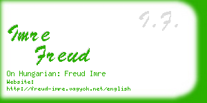 imre freud business card